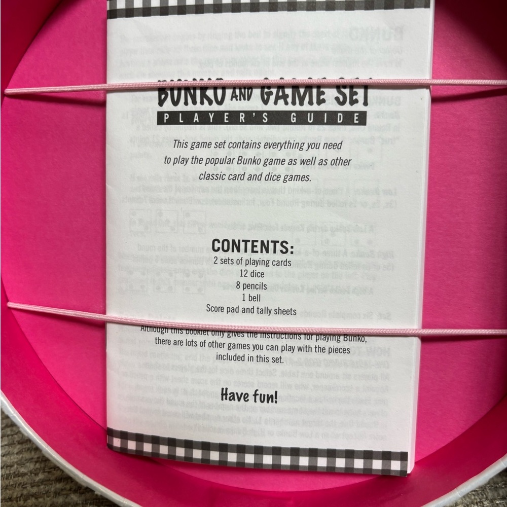 Pink Bunko Game Set - Picture 6 of 6